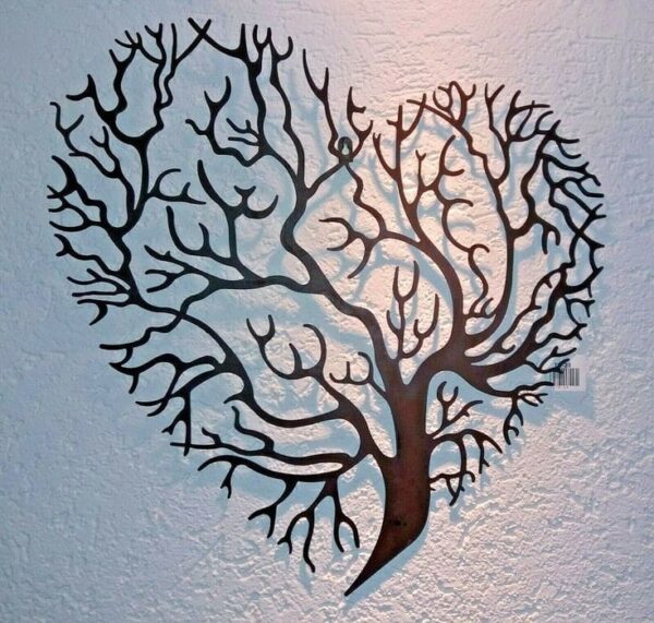 Heart Tree Wooden Wall Art - Unique Decor for Home, Office, and Room - Image 2